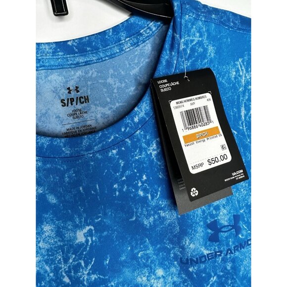 Under Armour Vanish Energy Short Sleeve Compression T Shirt Tie Dye NEW Small - Picture 2 of 3